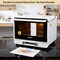 Makerflo 40 L Sublimation Oven for Tumbler, Bottle, Mug| Heat Resistant Gloves, 1 Wire Shelf, 1 Metal Mesh Shelf for Smaller Objects, and 1 Catch Plate | Ideal Gift for Crafters